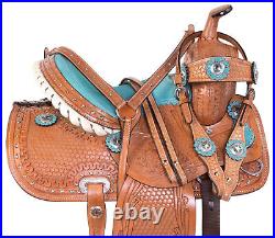 Barrel Saddle Pleasure Trail Childrens Western Mini Pony Tack 10