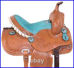 Barrel Saddle Pleasure Trail Childrens Western Mini Pony Tack 10