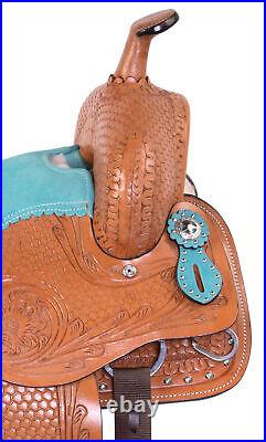 Barrel Saddle Pleasure Trail Childrens Western Mini Pony Tack 10