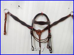 Beatiful Designer Western Leather Saddle Barrel Horse Saddle Tack Set All Size