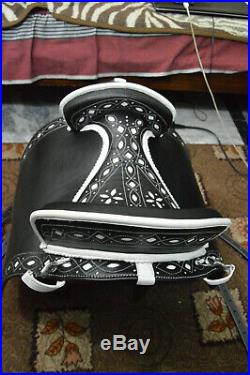 Beautiful Antique Design Baroque Style genuine Leather Horse Saddles