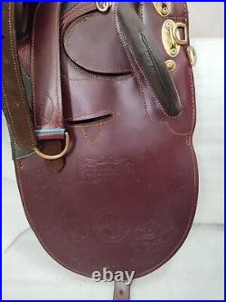 Beautiful Australian leather Stock Saddle With Horn All Size