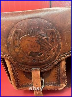 Beautiful Handcrafted Aztec Horse Saddle (Real Leather)