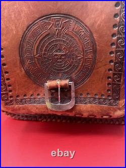 Beautiful Handcrafted Aztec Horse Saddle (Real Leather)