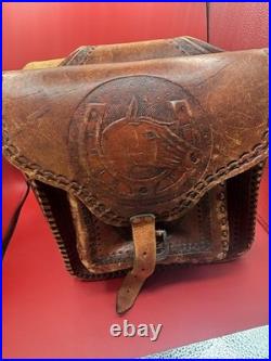 Beautiful Handcrafted Aztec Horse Saddle (Real Leather)