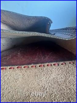 Beautiful Handcrafted Aztec Horse Saddle (Real Leather)