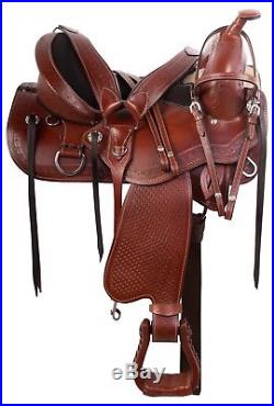 Beautiful Treeless Western Pleasure Trail Horse Saddle Tack Set 15 18 New