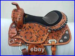 Beautiful Western Premium leather Trail Horse Riding Saddle & All Size Available