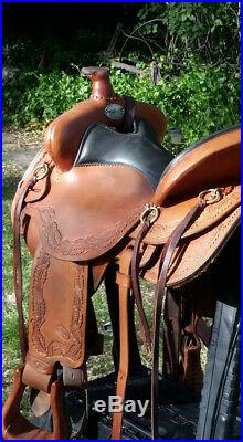 Beautifully tooled and well cared for 16 Reinsman all around/trail saddle