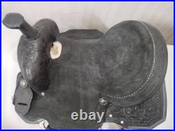 Best Quality Western Leather Barrel Rough Out Saddle with Matching Tack Set