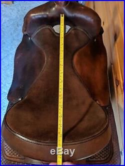 Big Horn 16.5 Western Trail Saddle Model 918 all Leather, Used, Very Comfy