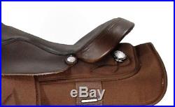 Big Horn Haflinger 16 Trail Saddle Synthetic Cordura Brown NEW A00295
