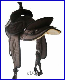 Big Horn Synthetic Cordura Trail Saddle Black or Brown 13, 14, 15, 16 or 17 NEW