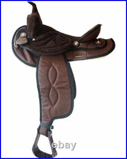 Big Horn Synthetic Cordura Trail Saddle Black or Brown 13, 14, 15, 16 or 17 NEW