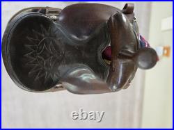 Bighorn Big Horn Synthetic Cordura and Leather Western Round Saddle 15