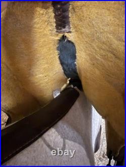 Billy Cook Brown Leather barrel Saddle 14 in
