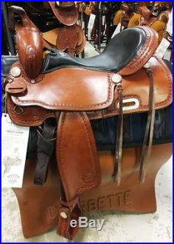 Billy Cook CJ Trail Saddle 17 Chestnut with Black Leather Seat #1537