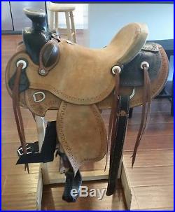 Billy Cook Carlos Wade Saddle with Bucking Rolls, California Twist and tack