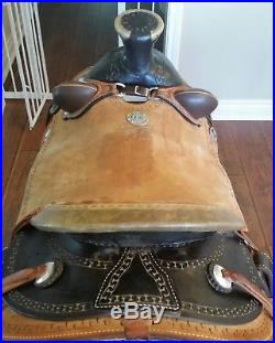 Billy Cook Carlos Wade Saddle with Bucking Rolls, California Twist and tack