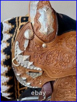 Billy Royal Classic Double Diamond Western Show Saddle 16