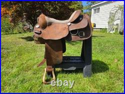 Billy Royal Limited Edition Handmade Roughout Training Saddle 16 FQHB