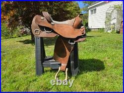 Billy Royal Limited Edition Handmade Roughout Training Saddle 16 FQHB