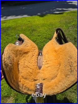 Billy Royal Limited Edition Handmade Roughout Training Saddle 16 FQHB