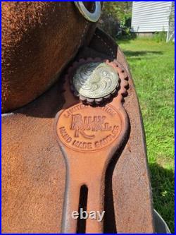 Billy Royal Limited Edition Handmade Roughout Training Saddle 16 FQHB