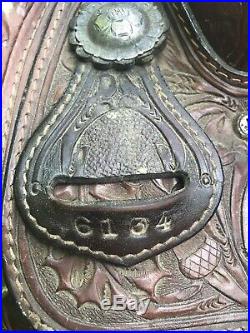 Billy Royal Supreme 15 Vintage Sterling Silver FQHB Western Saddle