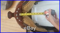 Blue Ribbon 15.5 western show saddle with silver
