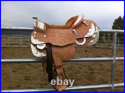 Blue Ribbon Western Show Saddle- Practically Brand New 15inch