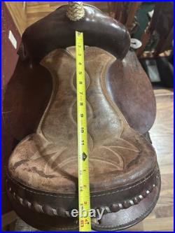 Blue Ridge 14 Pleasure/Trail Saddle, Brown Leather, Traditional Design, 9010