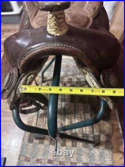 Blue Ridge 14 Pleasure/Trail Saddle, Brown Leather, Traditional Design, 9010