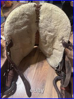 Blue Ridge 14 Pleasure/Trail Saddle, Brown Leather, Traditional Design, 9010