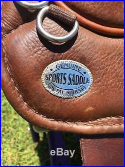 Bob Marshall Treeless Endurance Saddle 16 plus Skito pad. Comfy for horse