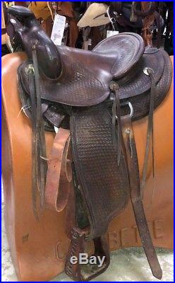 Bona Allen 15 Vintage Ranch/Trail Saddle Pre-Owned Fair Condition