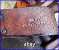 Bona Allen 16 Seat Western Roping Ranch Saddle Tool Leather Pleasure Trail USA