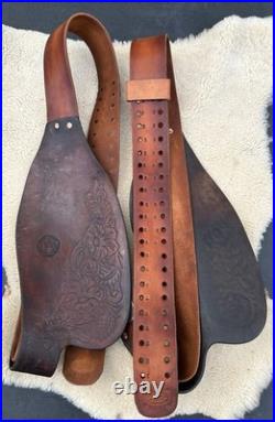 Bona Allen 16 Seat Western Roping Ranch Saddle Tool Leather Pleasure Trail USA