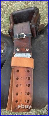 Bona Allen 16 Seat Western Roping Ranch Saddle Tool Leather Pleasure Trail USA
