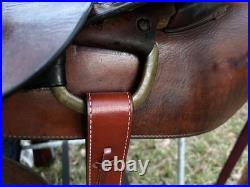 Bona Allen 16 Seat Western Roping Ranch Saddle Tool Leather Pleasure Trail USA