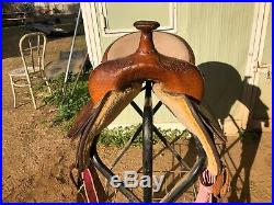 Bona Allen Barrel Saddle 14.5 Seat, 7 Gulelt, SQHB