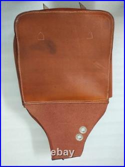 Brown Leather Horse Saddle Bag Vintage Studded Crossbody