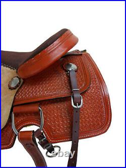 thumbnail image 2 of Used Orlov Hill Western Roping Saddle – 16/17 Inch, Tooled Leather, Full Quarter Horse Fit, Brown 2 of 6