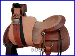 Brown Leather Western Saddle 15 16 17 18 Roping Roper Ranch Horse Pleasure Tack