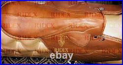 Brown Racing Riding Horse Saddle Tack With Stirrups All Size Free Shipping