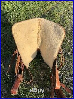 Buffalo Saddlery Custom Made 16 leather western roping trail saddle tooling