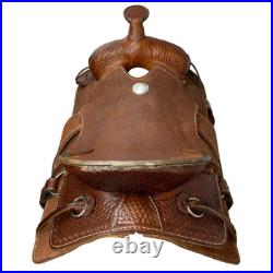 Buffalo Saddlery Hard Seat Oiled Roughout Ranch Roper Style Saddle 16 Inch Buffalo Saddlery Hard Seat Oiled Roughout Ranch Roper Style Saddle 16 Inch