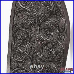 C-04DB Replacement Saddle Fenders Hilason Leather Adult Brown With Hobble Strap