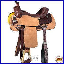 C-2-16 16 In Western Horse Saddle Leather Ranch Roping Cowboy Hilason