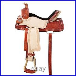 C-8-16 16 In Western Horse Saddle Leather Ranch Roping Cowboy Hilason